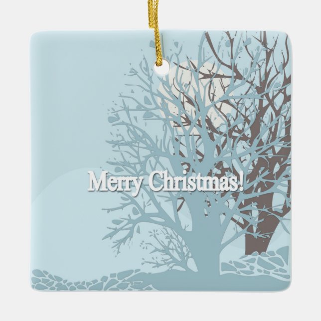 Adorno De Cerámica ¡Feliz Navidad! (Anverso)