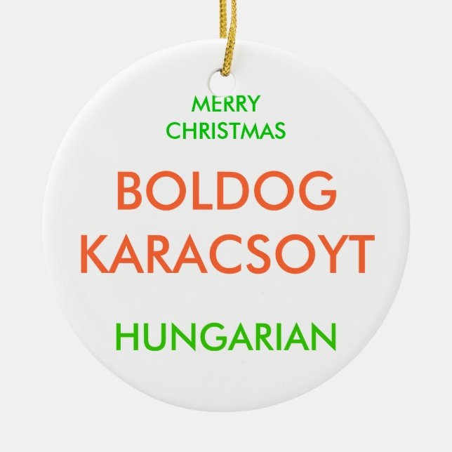 ADORNO DE CERÁMICA FELIZ NAVIDAD, (Frente)