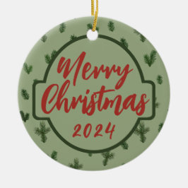 Adorno De Cerámica feliz navidad