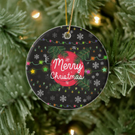 Adorno De Cerámica Feliz Navidad