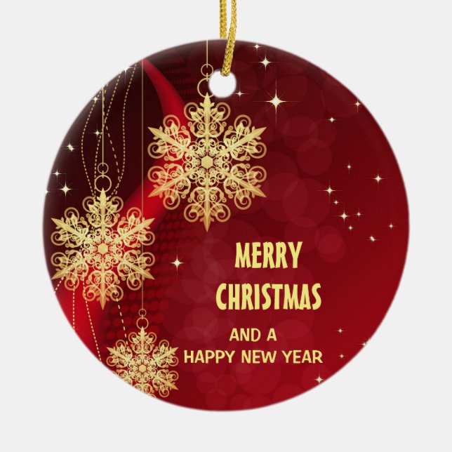 Adorno De Cerámica "Feliz Navidad" (Frente)
