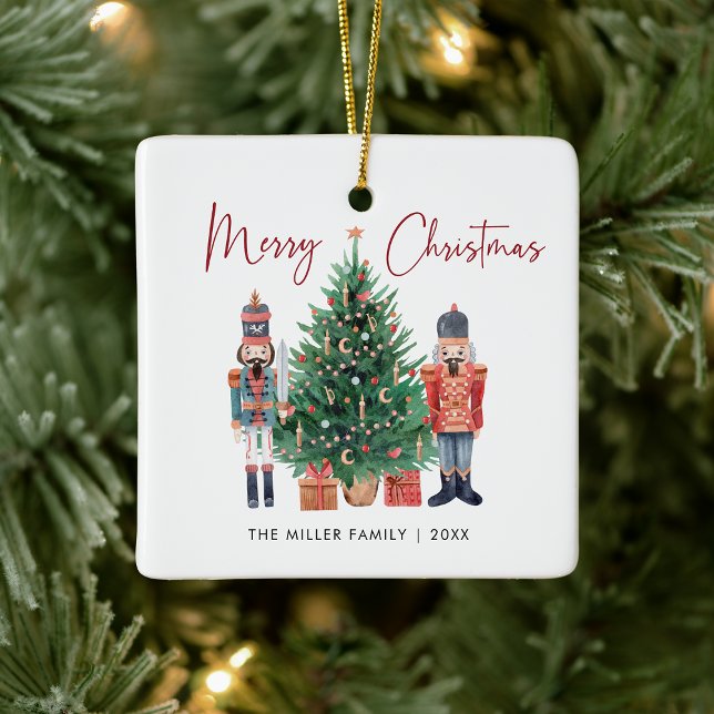 Adorno De Cerámica Feliz Navidad (Merry Christmas Holiday Ceramic Ornament
)