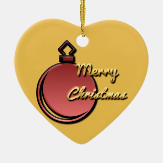 Adorno De Cerámica ¡Feliz Navidad! (Frente)