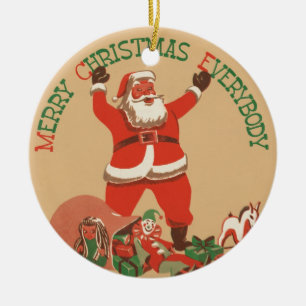 Adorno De Cerámica Feliz Navidad