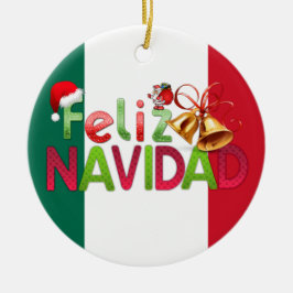 Adorno De Cerámica Feliz Navidad