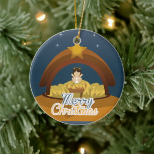 Adorno De Cerámica Feliz Navidad