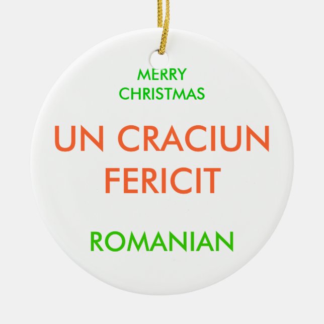 ADORNO DE CERÁMICA FELIZ NAVIDAD, (Frente)