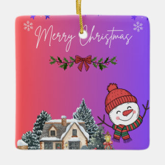 Adorno De Cerámica Feliz Navidad