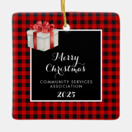 Adorno De Cerámica Feliz Navidad