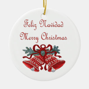 Adorno De Cerámica Feliz Navidad