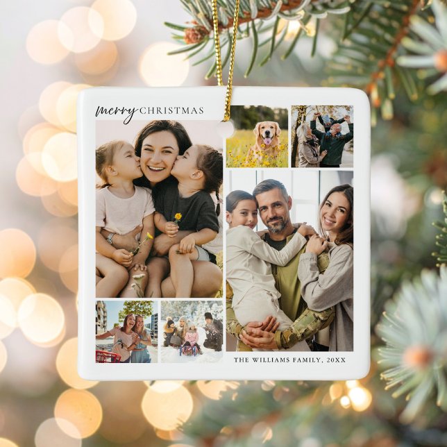 Adorno De Cerámica Feliz Navidad 6 Collage de fotos (Subido por el creador)