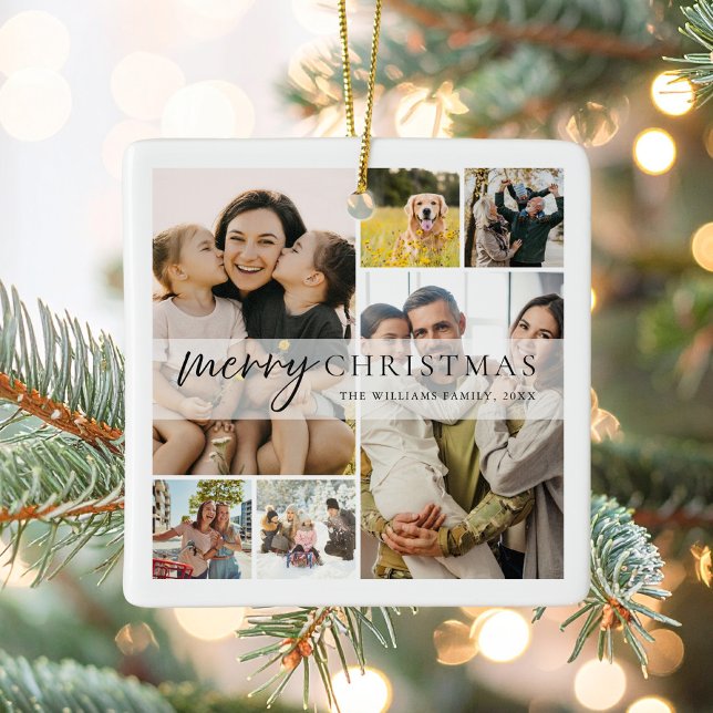 Adorno De Cerámica Feliz Navidad 6 Collage de fotos (Subido por el creador)