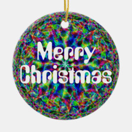 Adorno De Cerámica Feliz Navidad (cambia las palabras)