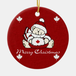 Adorno De Cerámica Feliz Navidad Canadá