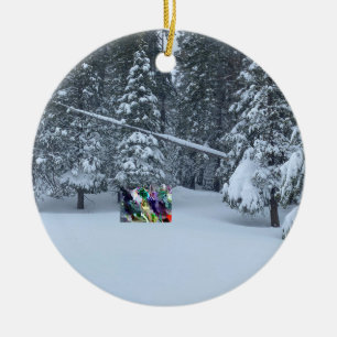 Adorno De Cerámica ¡Feliz Navidad desde la ciudad de Tahoe!