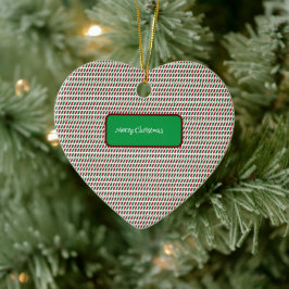 Adorno De Cerámica Feliz Navidad Elegante y Personalizar moderno