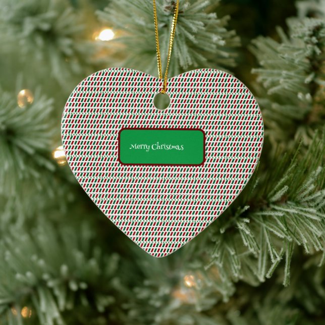 Adorno De Cerámica Feliz Navidad Elegante y Personalizar moderno (Árbol)