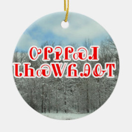 Adorno De Cerámica Feliz Navidad en Cherokee