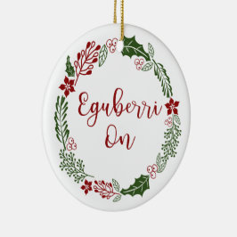 Adorno De Cerámica Feliz Navidad en Eguberri vasco