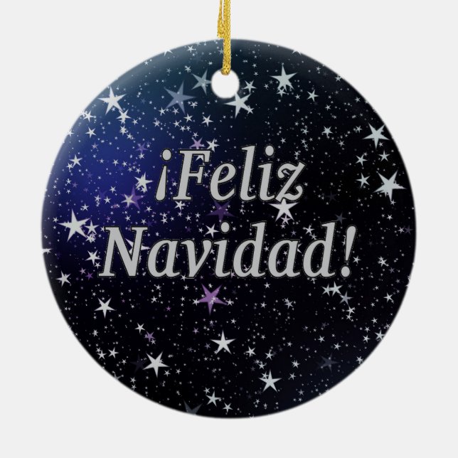 Adorno De Cerámica ¡¡Feliz Navidad! Felices Navidad en wf español (Atrás)