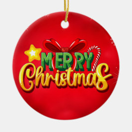 Adorno De Cerámica Feliz Navidad Feliz Navidad Feliz Navidad Festivid