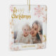 Adorno De Cerámica Feliz Navidad, gran abuela, foto de oro rosado (Derecha)