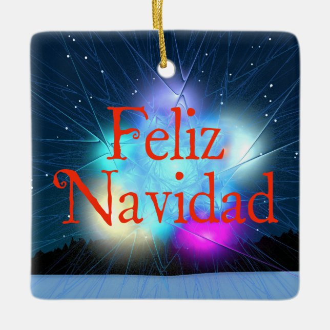 Adorno De Cerámica Feliz Navidad - Jack Frost (Anverso)