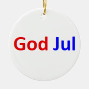 Adorno De Cerámica feliz navidad noruega