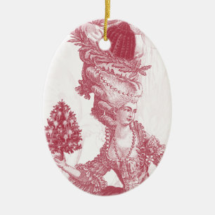 Adorno De Cerámica Feliz Navidad (rojo)