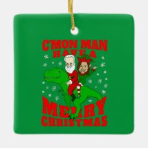 feliz navidad santa biden kamala harris dinosaur