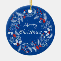 Feliz Navidad Snowowley Wreath