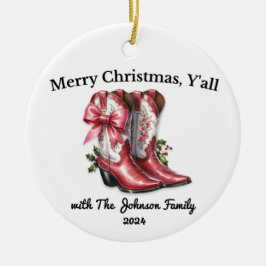 Adorno De Cerámica Feliz Navidad, todos