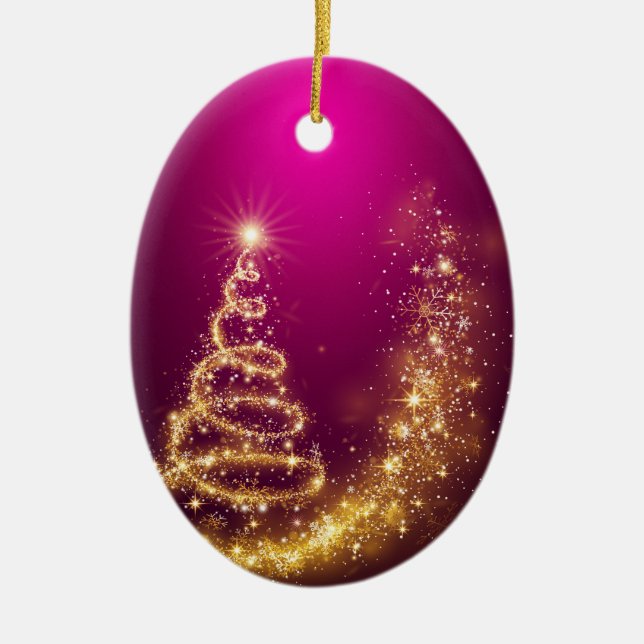 Adorno De Cerámica ¡Feliz Navidad y feliz año nuevo! (Frente)