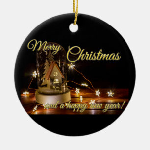Adorno De Cerámica ¡Feliz Navidad y feliz año nuevo!