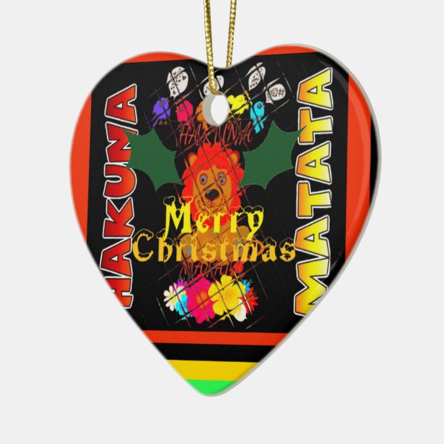 Adorno De Cerámica Feliz Navidad y Feliz Año Nuevo (Izquierda)