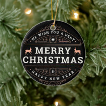 Feliz Navidad y un Feliz Año Nuevo Nombre Negro