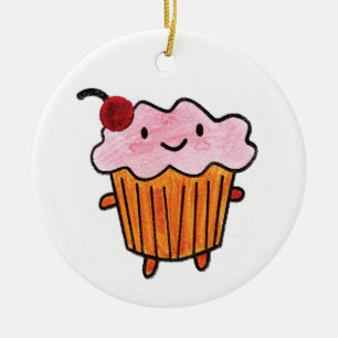 Adorno De Cerámica Feliz pastel