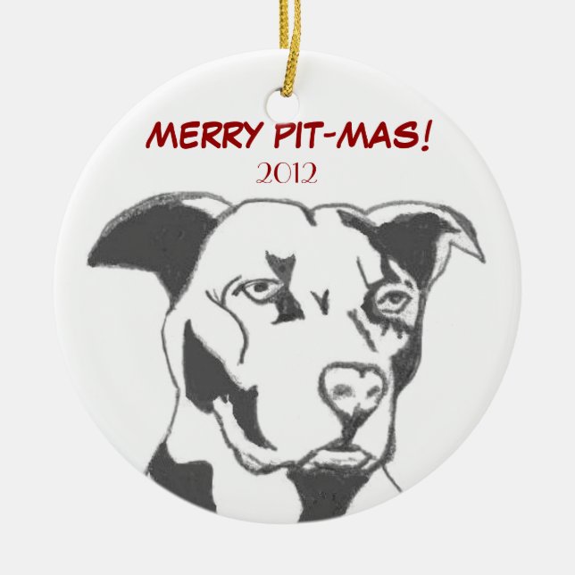 ADORNO DE CERÁMICA ¡FELIZ PIT-MAS! (Frente)