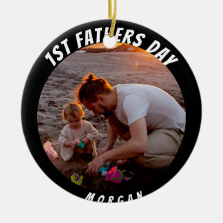 Adorno De Cerámica Feliz primer día lindo para los padres
