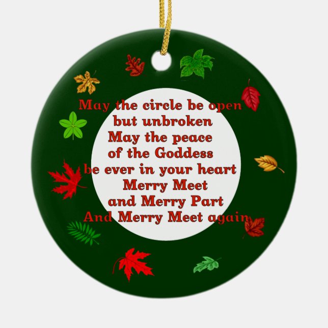 Adorno De Cerámica Feliz reunión (Frente)