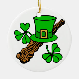 ADORNO DE CERÁMICA FELIZ SAN. EL DÍA DE PATRICK