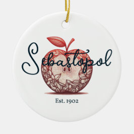 Adorno De Cerámica Feria de Apple Sebastopol California Gravenstein