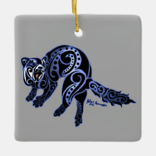 Adorno De Cerámica Ferret Trybe: ¡Baile de guerra!