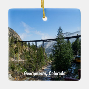 Adorno De Cerámica Ferrocarril Georgetown Loop