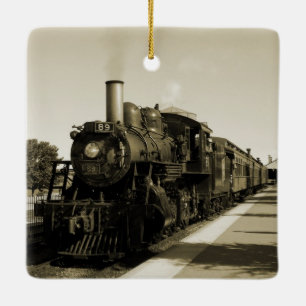 Adorno De Cerámica Ferrocarril histórico