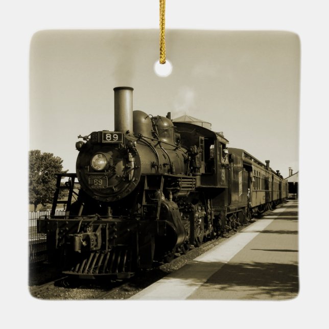 Adorno De Cerámica Ferrocarril histórico (Reverso)