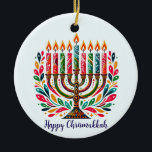 Adorno De Cerámica Festival de Luces de Hanukkah<br><div class="desc">¡Brilla tu celebración de Hanukkah con nuestra exclusiva colección del Festival de las Luces! Descubra las hermosas tarjetas Hanukkah, ropa acogedora y festiva y una decoración elegante para darle calidez a cada noche de vacaciones. Perfecto para regalar o realzar su propia celebración, nuestra colección capta el espíritu de Hanukkah con...</div>