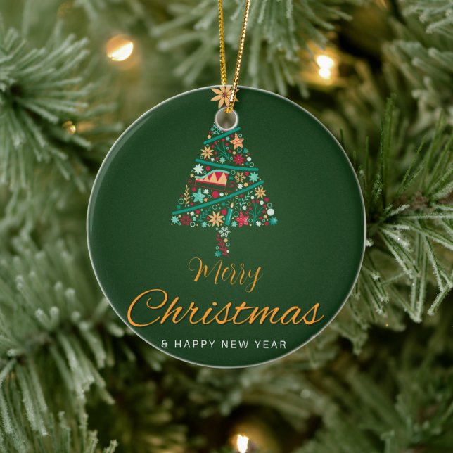 Adorno De Cerámica Festive Christmas Ornaments (Árbol)