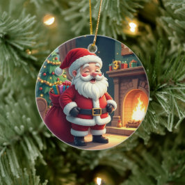 Adorno De Cerámica Festive Holiday Home Accent - Christmas Decorative