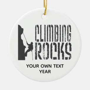 Adorno De Cerámica Festividad de escalada de rock personalizada